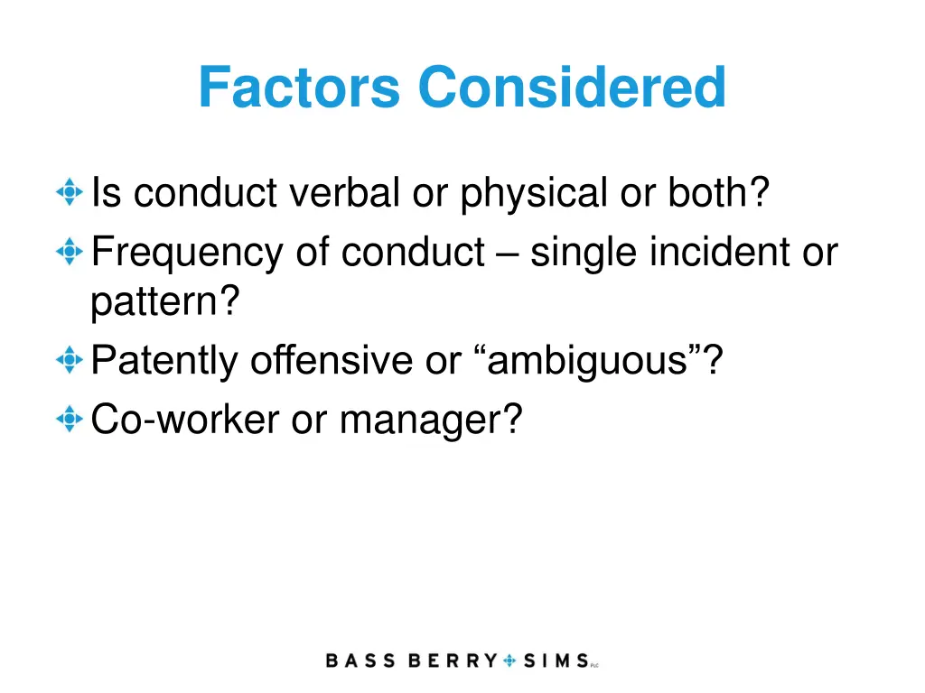 factors considered