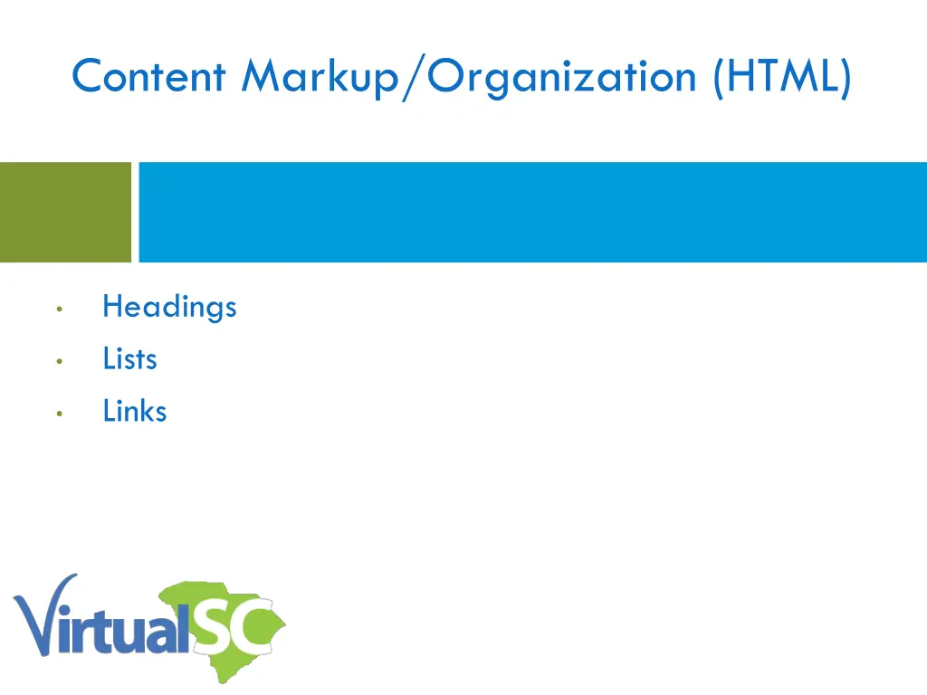 content markup organization html