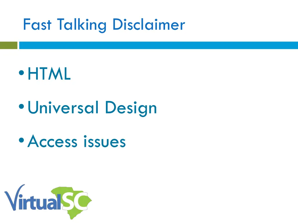 fast talking disclaimer