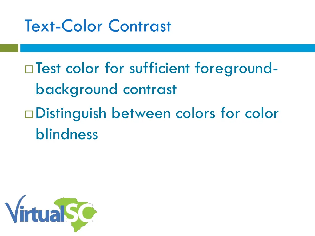 text color contrast