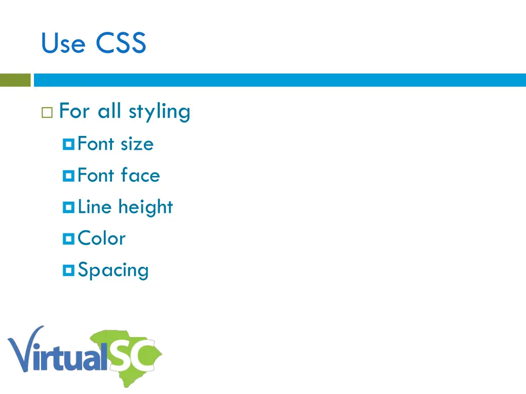 use css