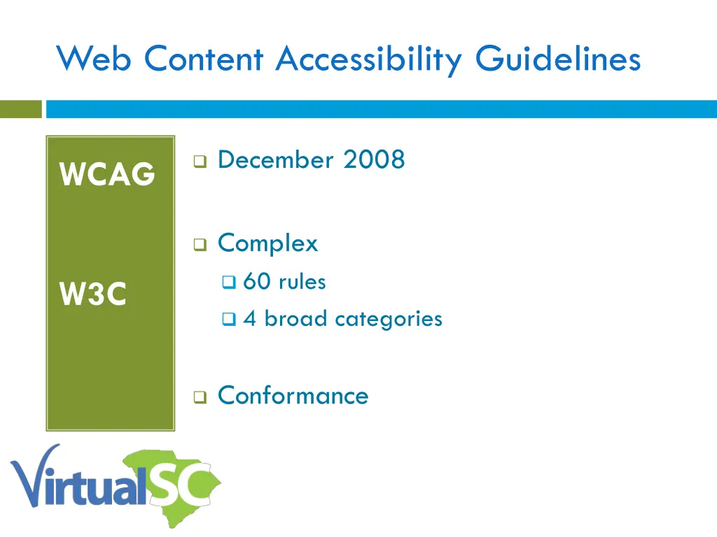 web content accessibility guidelines