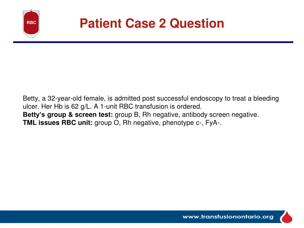 patient case 2 question