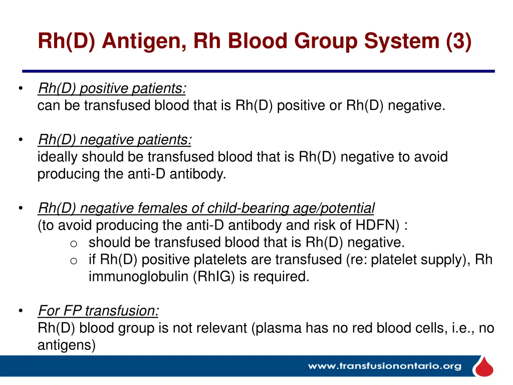 rh d antigen rh blood group system 3