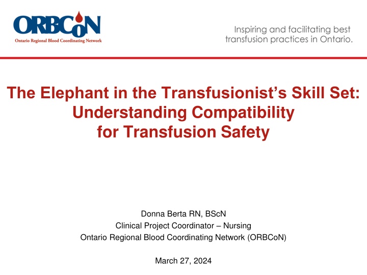 the elephant in the transfusionist s skill