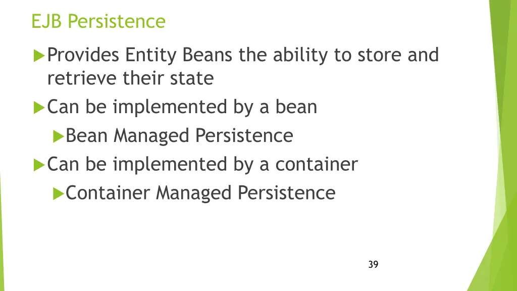 ejb persistence