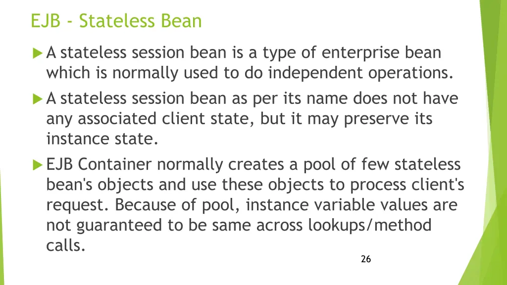 ejb stateless bean