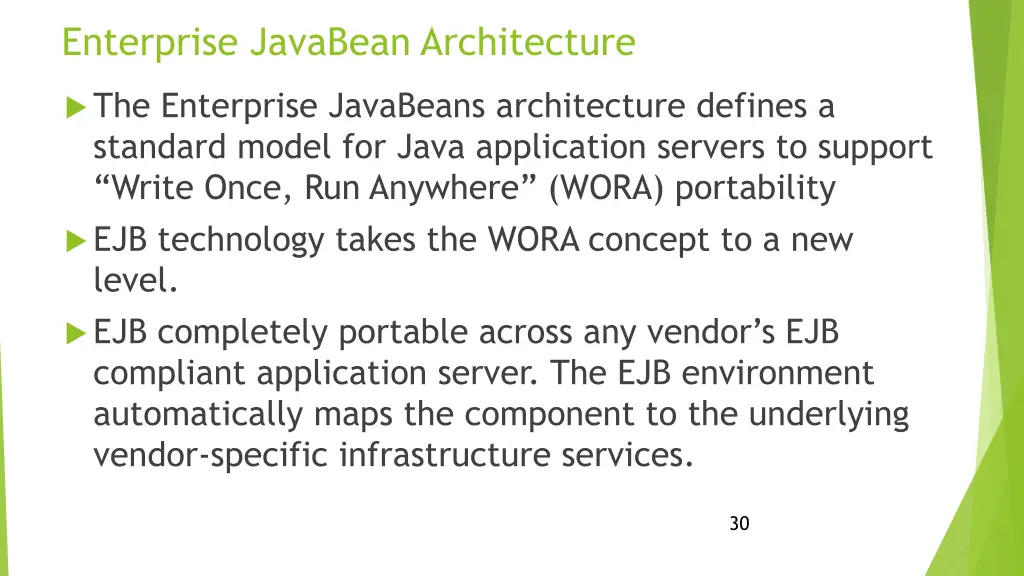 enterprise javabean architecture