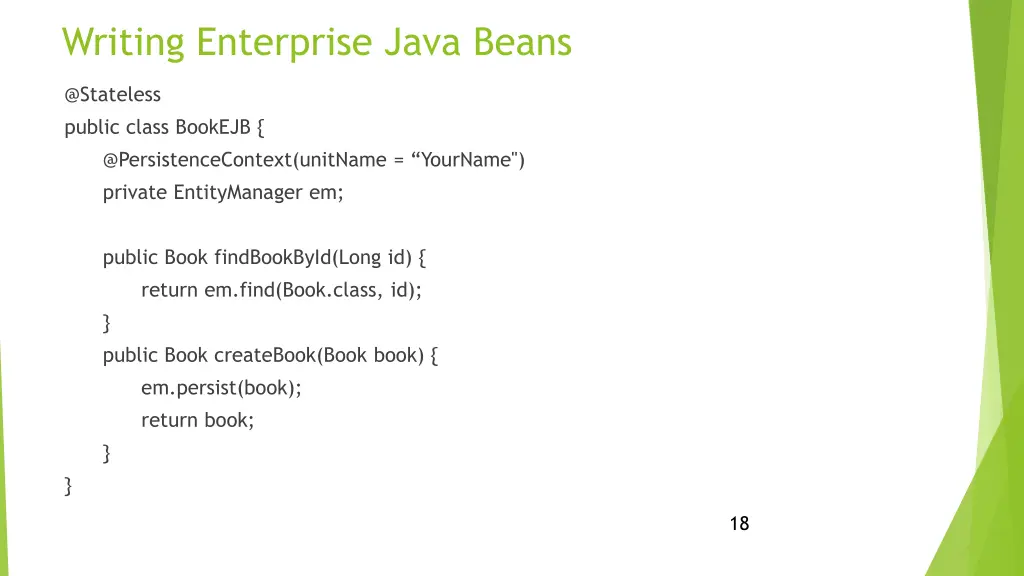 writing enterprise java beans