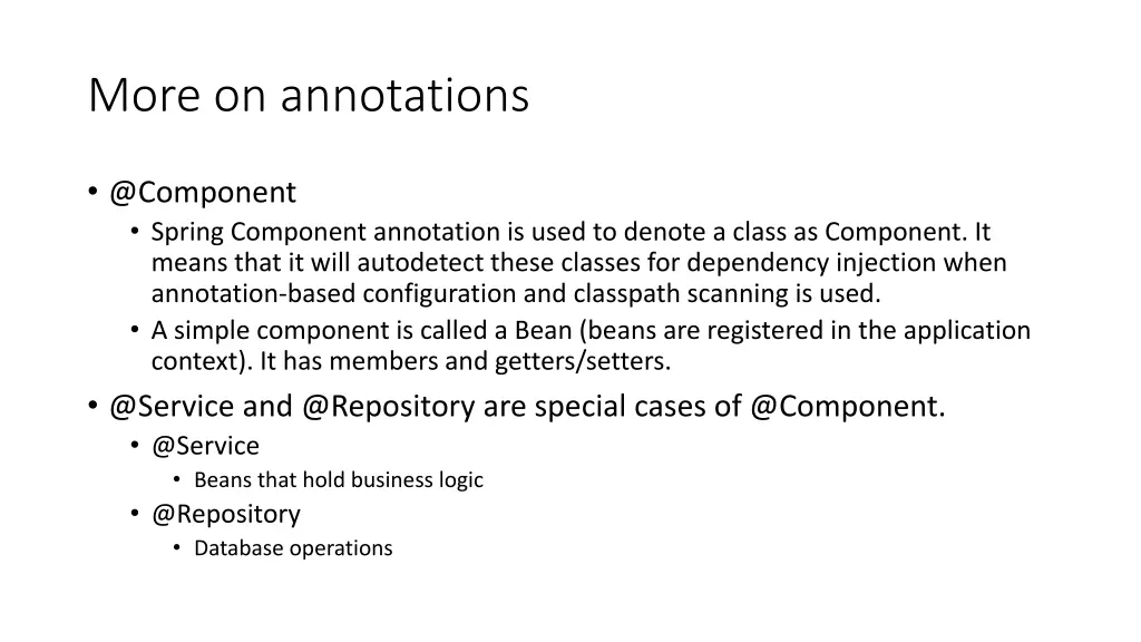 more on annotations