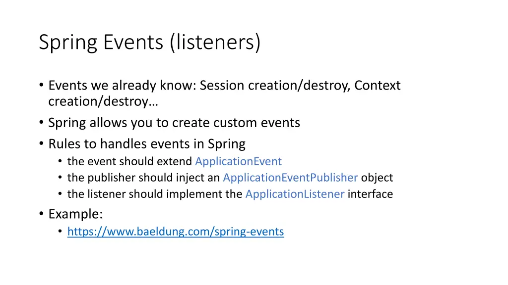 spring events listeners