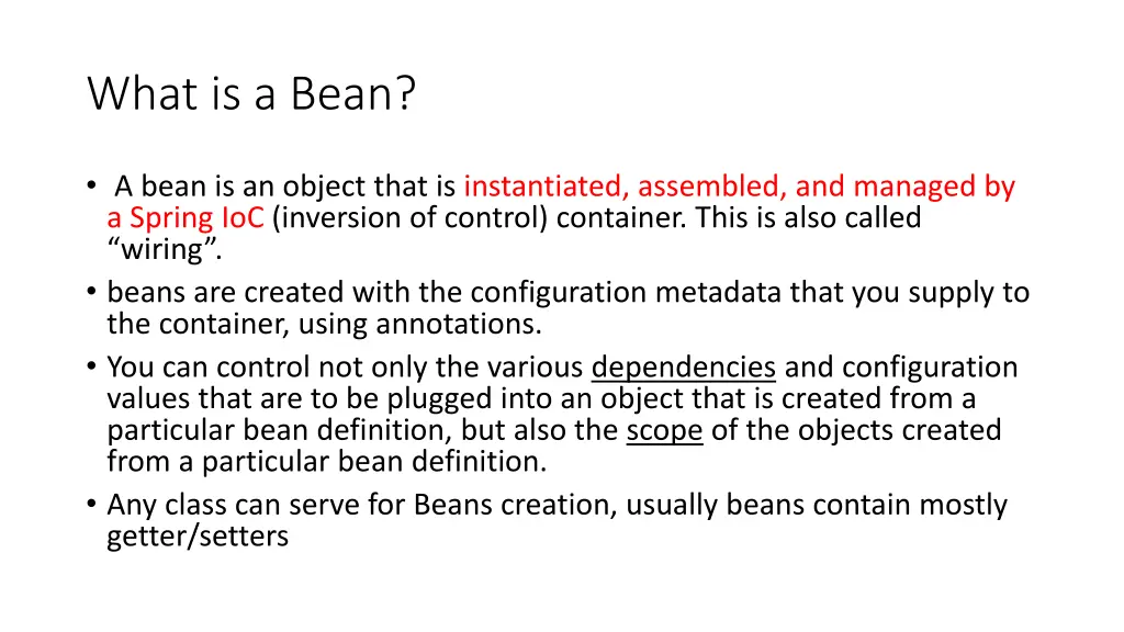 what is a bean