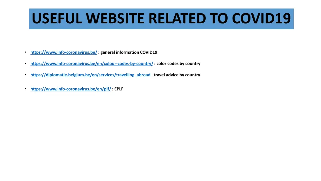 useful website related to covid19