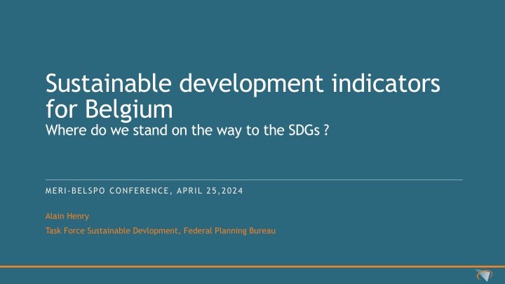 sustainable development indicators for belgium