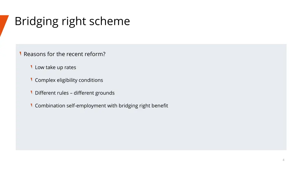 bridging right scheme