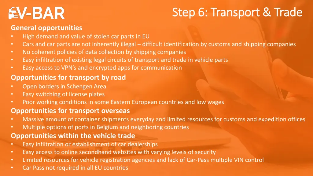 step 6 transport trade step 6 transport trade