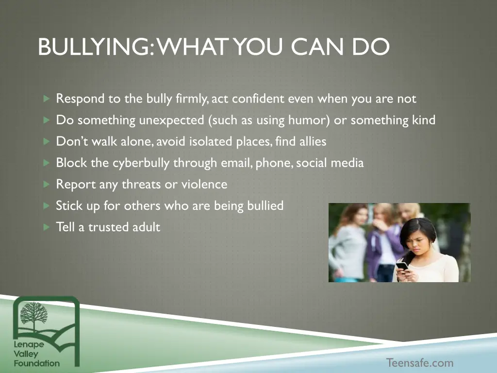 bullying what you can do