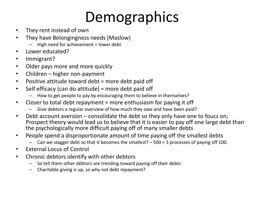 demographics