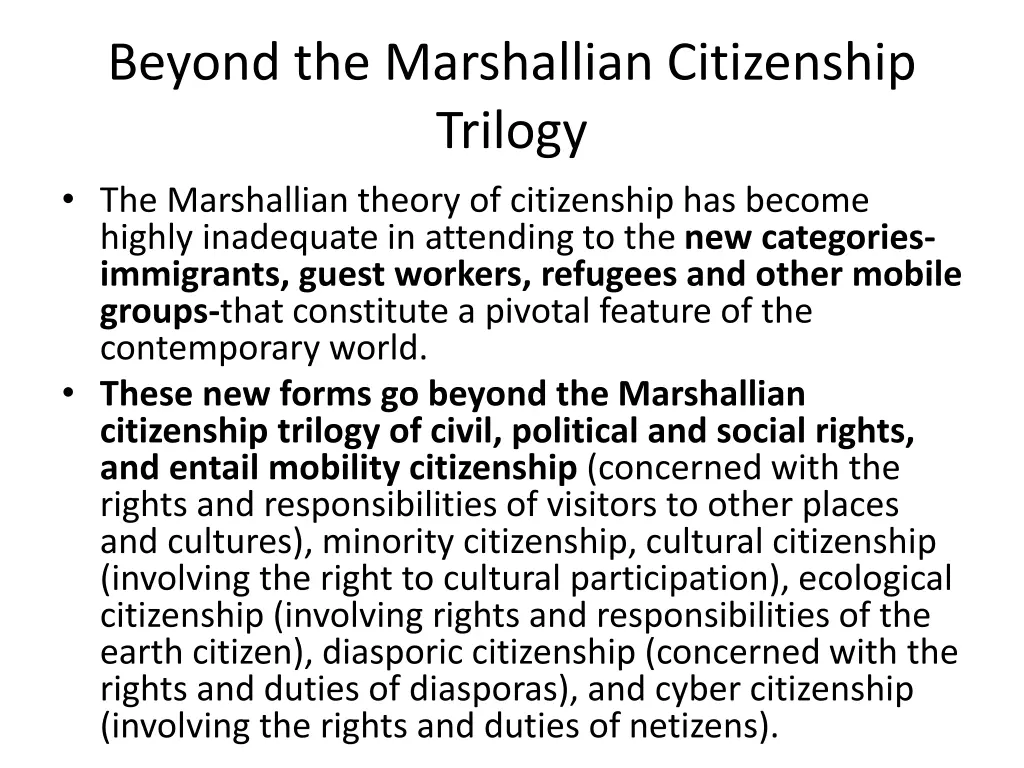 beyond the marshallian citizenship trilogy