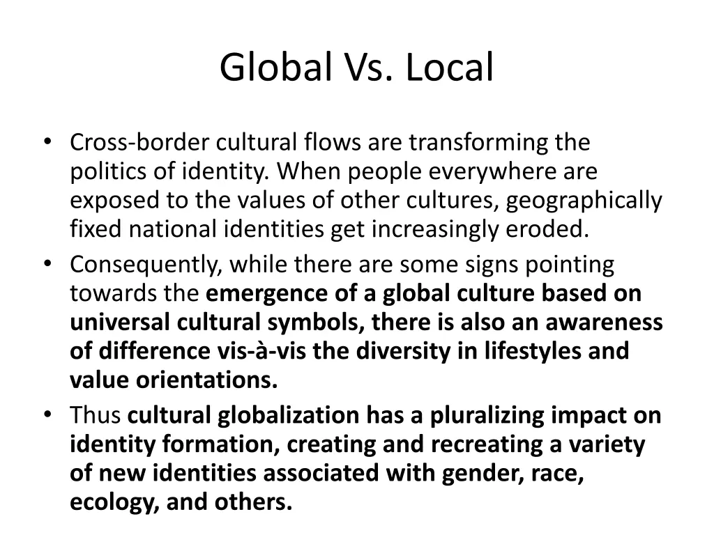 global vs local