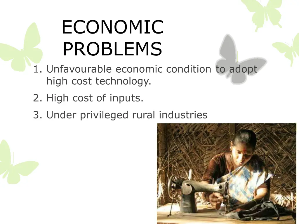 economic problems 1 unfavourable economic