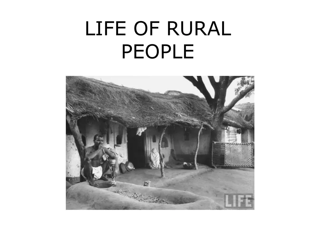 life of rural people