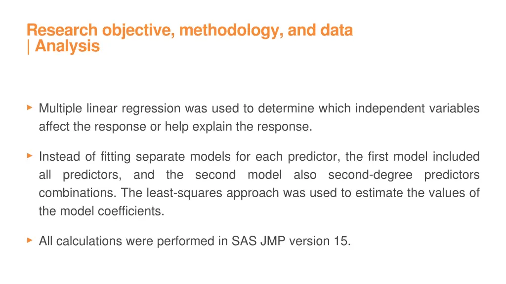 research objective methodology and data analysis