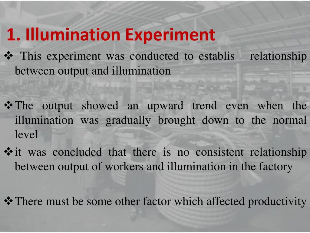 1 illumination experiment this experiment