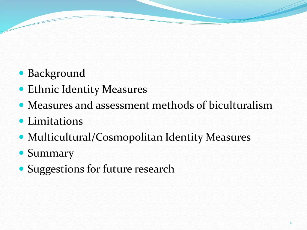 background ethnic identity measures measuresand