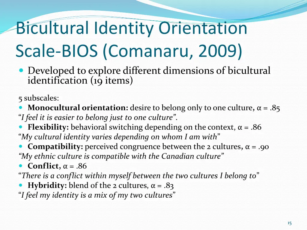 bicultural identity orientation scale bios