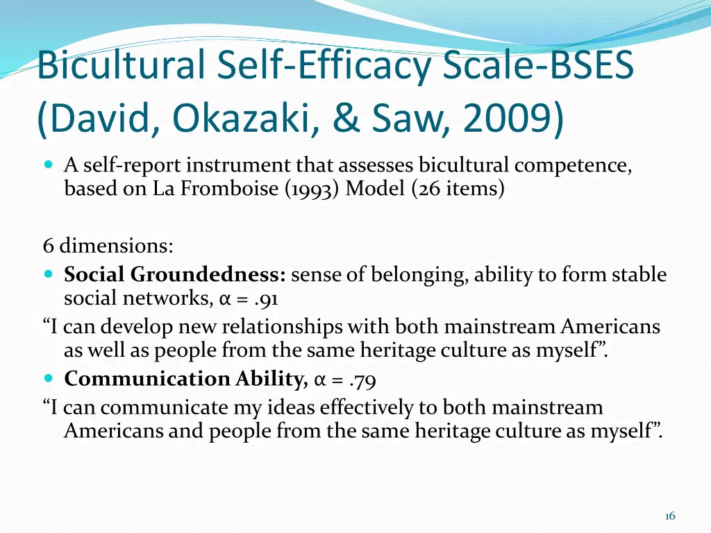 bicultural self efficacy scale bses david okazaki