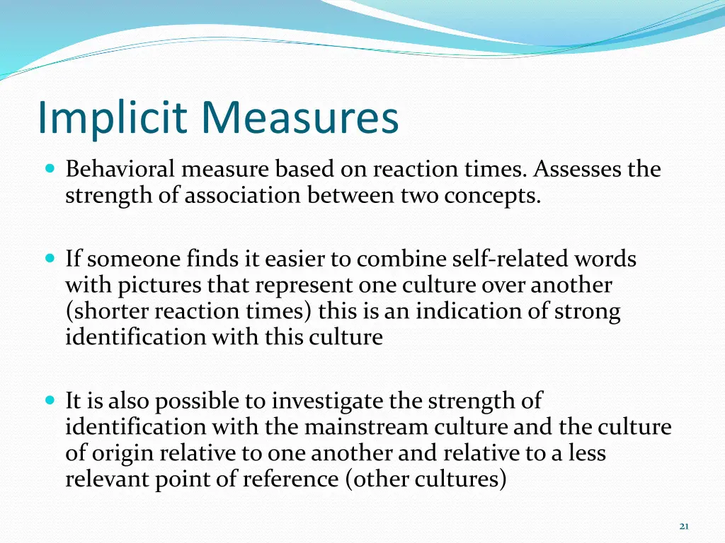 implicit measures 1