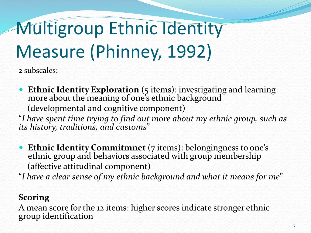 multigroup ethnic identity measure phinney 1992 1