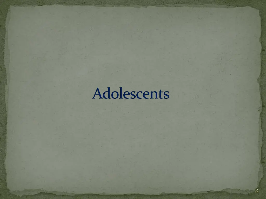 adolescents