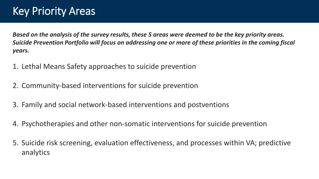 key priority areas key priority areas