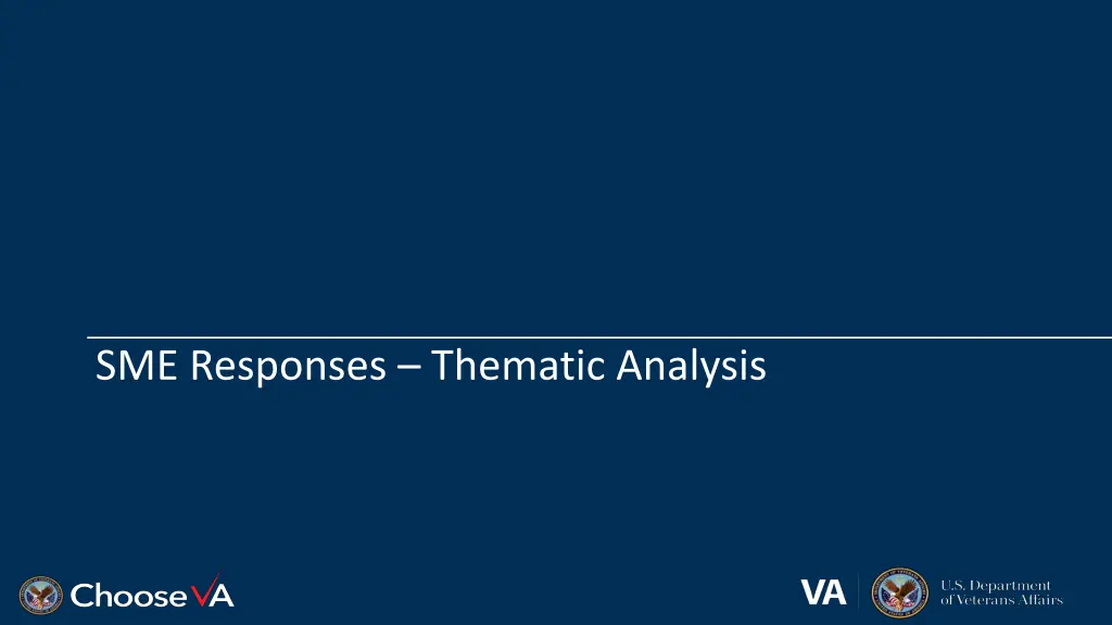 sme responses thematic analysis