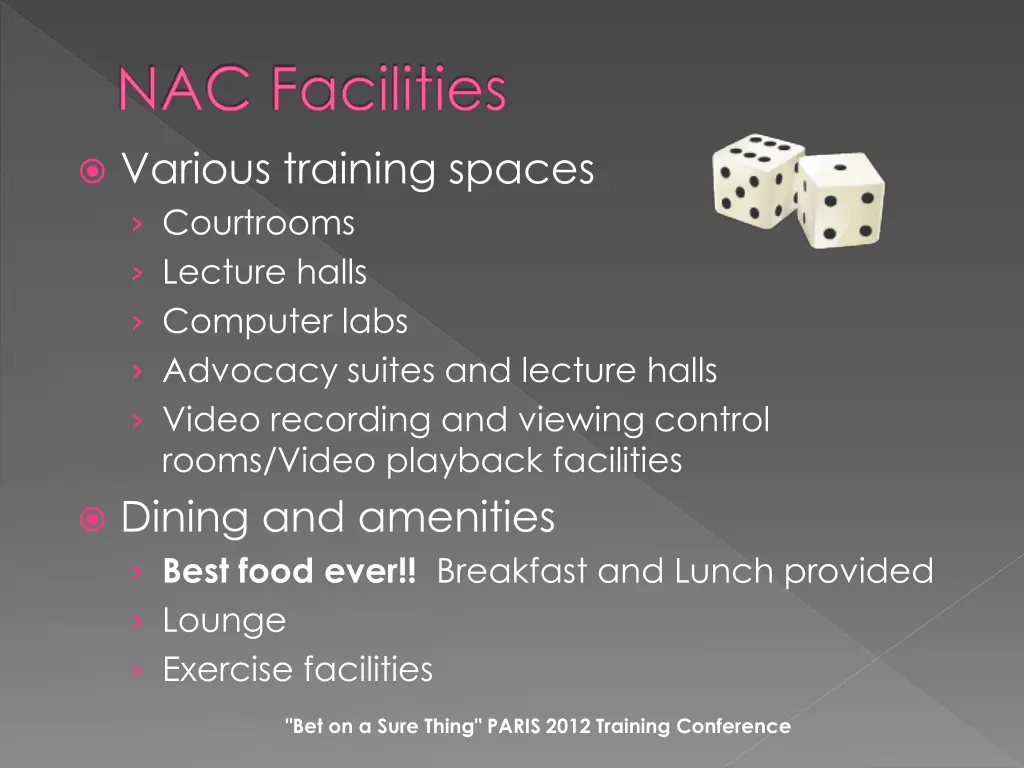 nac facilities