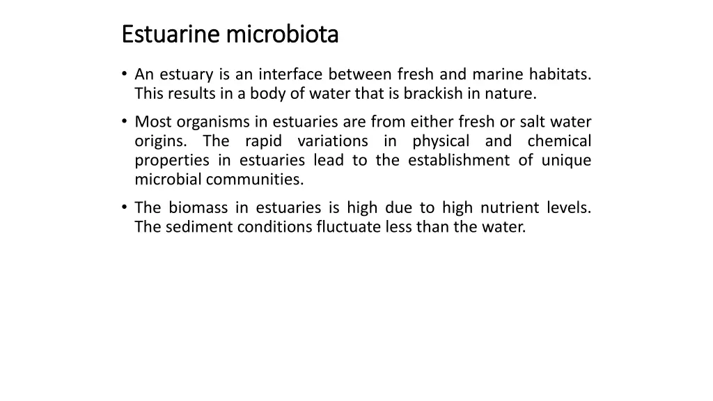 estuarine microbiota estuarine microbiota