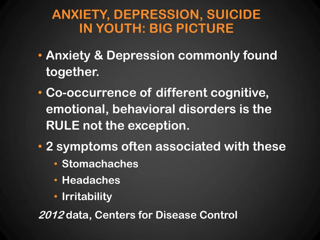 anxiety depression suicide in youth big picture 1