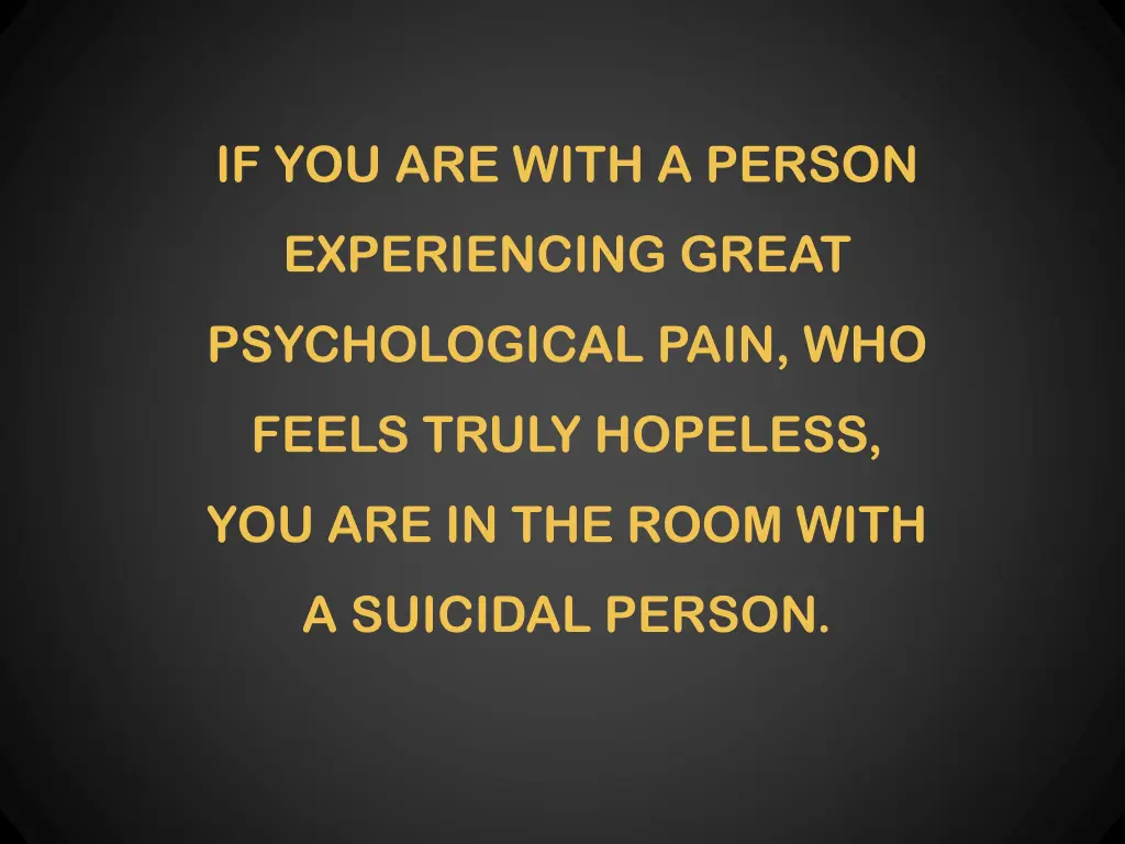 if you are with a person