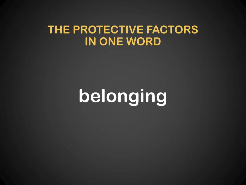 the protective factors in one word 1