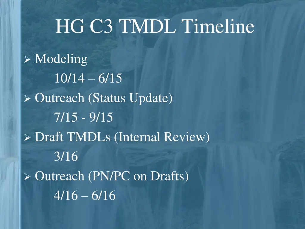 hg c3 tmdl timeline 1