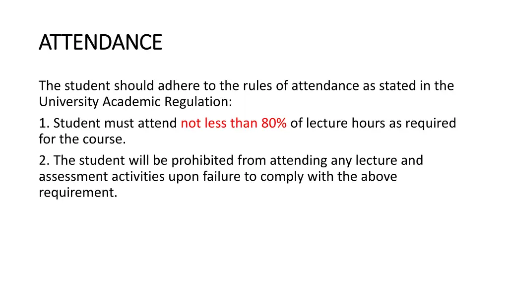 attendance attendance