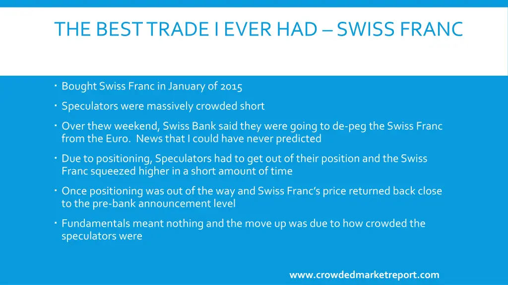 the best trade i ever had swiss franc