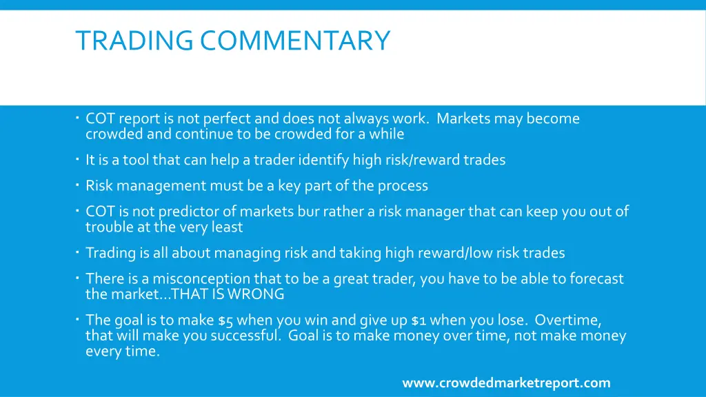 trading commentary