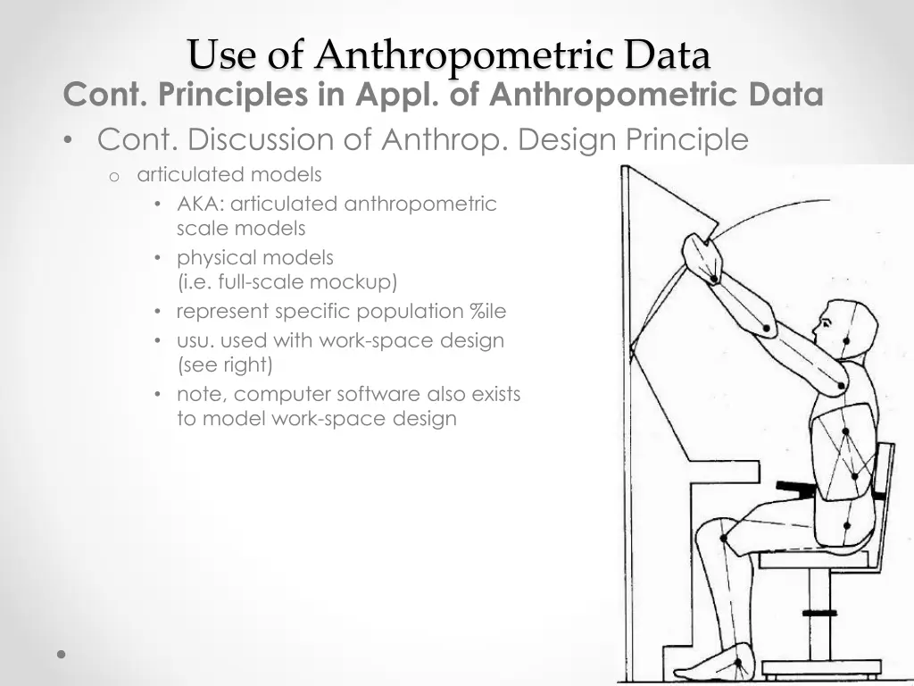 use of anthropometric data cont principles 4