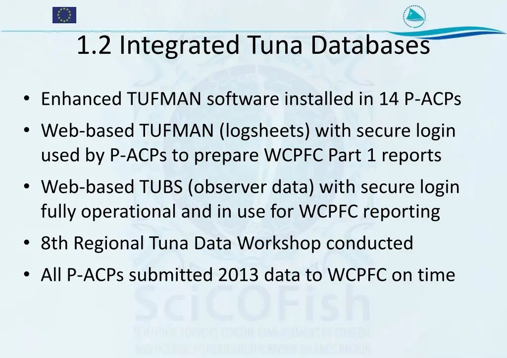 1 2 integrated tuna databases