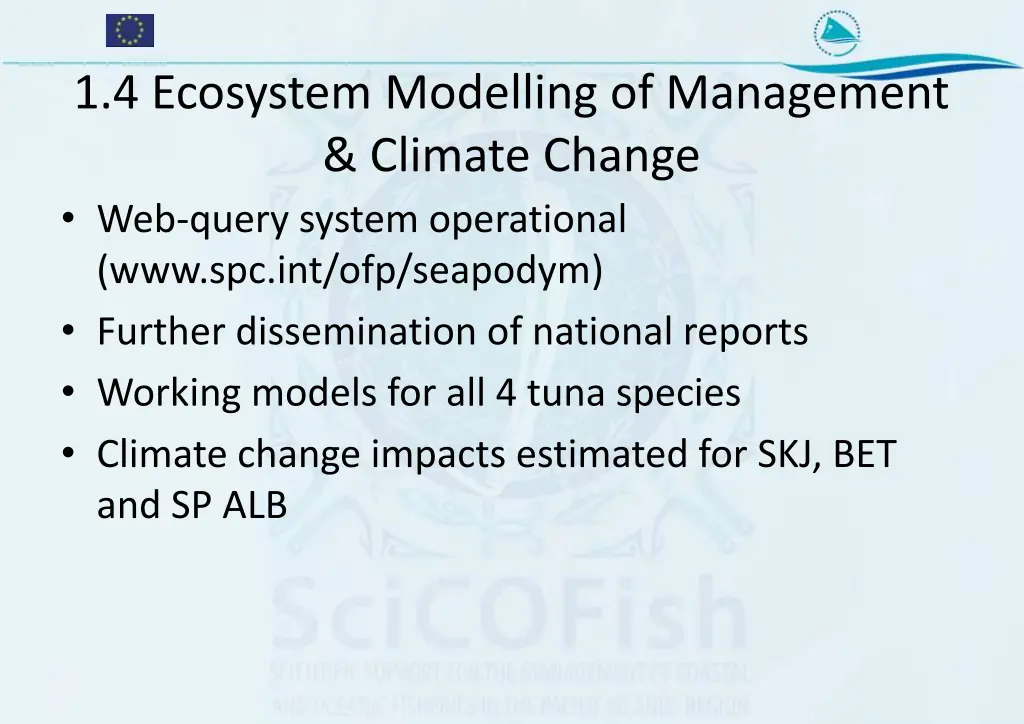 1 4 ecosystem modelling of management climate