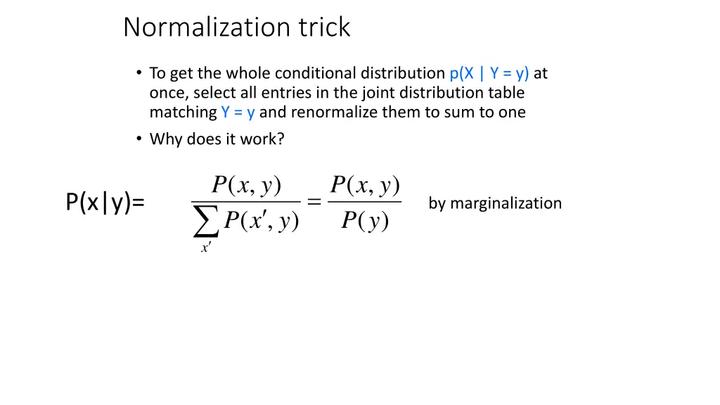 normalization trick 1