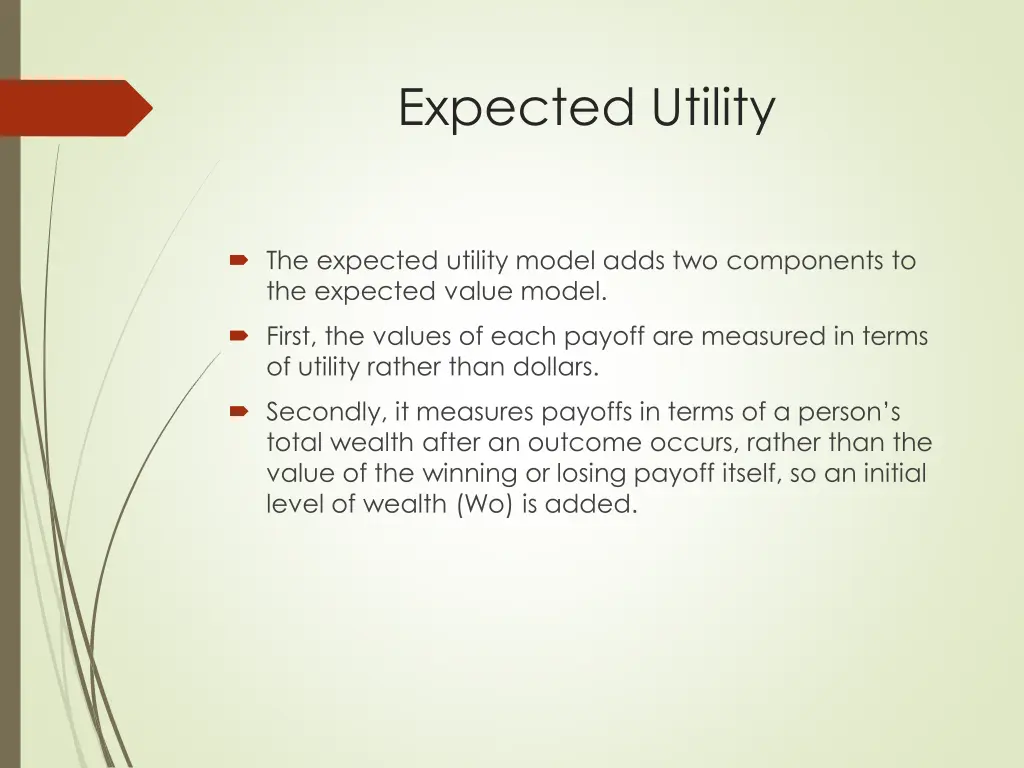 expected utility 1